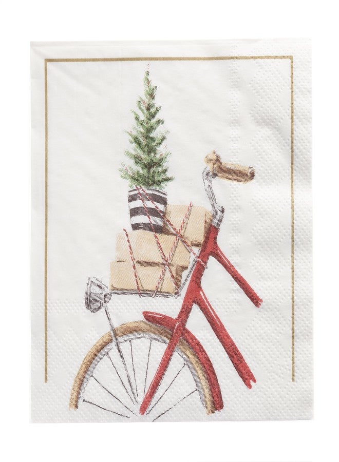 جرافيك مناديل كوكتيل بتصميم دراجات مائية من جرافيك | حفلة عيد الميلاد | حلويات، مشروبات، قهوة | مناديل ورقية للاستخدام مرة واحدة، 3 طبقات | 5 بوصات × 5 بوصات | 40 قطعة - Image 3